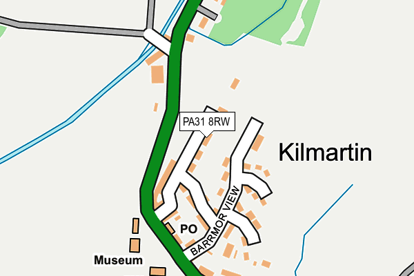 PA31 8RW map - OS OpenMap – Local (Ordnance Survey) PA31 8RW map - OS OpenMap – Local (Ordnance Survey)