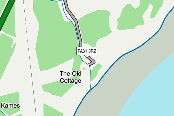 PA31 8RZ map - OS OpenMap – Local (Ordnance Survey) PA31 8RZ map - OS OpenMap – Local (Ordnance Survey)