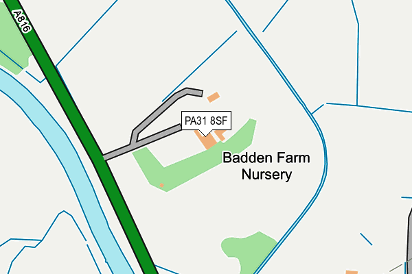 PA31 8SF map - OS OpenMap – Local (Ordnance Survey) PA31 8SF map - OS OpenMap – Local (Ordnance Survey)