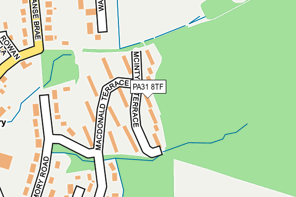 PA31 8TF map - OS OpenMap – Local (Ordnance Survey) PA31 8TF map - OS OpenMap – Local (Ordnance Survey)