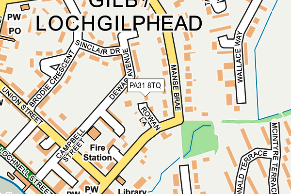 PA31 8TQ map - OS OpenMap – Local (Ordnance Survey) PA31 8TQ map - OS OpenMap – Local (Ordnance Survey)