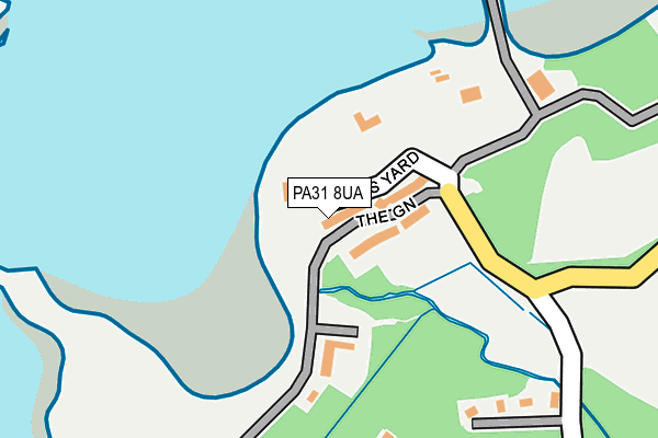 PA31 8UA map - OS OpenMap – Local (Ordnance Survey) PA31 8UA map - OS OpenMap – Local (Ordnance Survey)