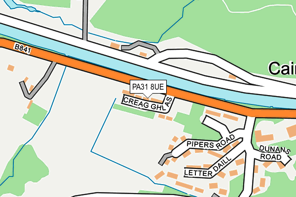 PA31 8UE map - OS OpenMap – Local (Ordnance Survey) PA31 8UE map - OS OpenMap – Local (Ordnance Survey)
