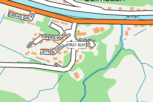 PA31 8UH map - OS OpenMap – Local (Ordnance Survey)