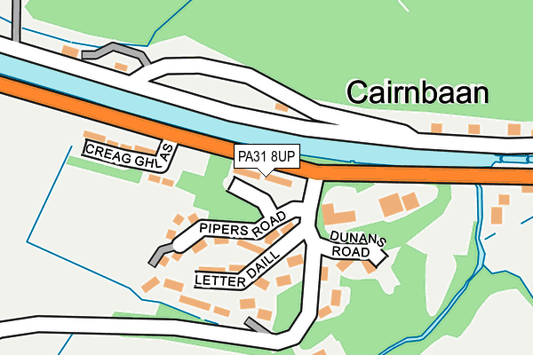 PA31 8UP map - OS OpenMap – Local (Ordnance Survey) PA31 8UP map - OS OpenMap – Local (Ordnance Survey)