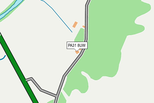 PA31 8UW map - OS OpenMap – Local (Ordnance Survey) PA31 8UW map - OS OpenMap – Local (Ordnance Survey)