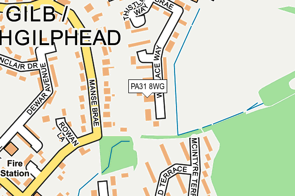 PA31 8WG map - OS OpenMap – Local (Ordnance Survey) PA31 8WG map - OS OpenMap – Local (Ordnance Survey)