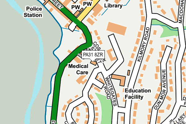 PA31 8ZR map - OS OpenMap – Local (Ordnance Survey) PA31 8ZR map - OS OpenMap – Local (Ordnance Survey)
