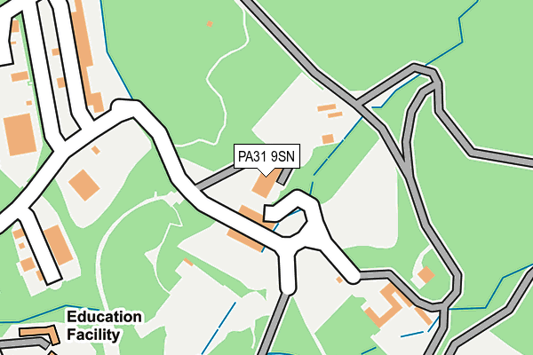 PA31 9SN map - OS OpenMap – Local (Ordnance Survey) PA31 9SN map - OS OpenMap – Local (Ordnance Survey)