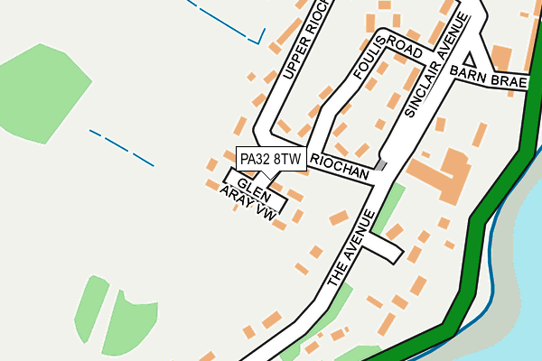 PA32 8TW map - OS OpenMap – Local (Ordnance Survey) PA32 8TW map - OS OpenMap – Local (Ordnance Survey)