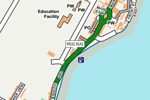 PA32 8UQ map - OS OpenMap – Local (Ordnance Survey) PA32 8UQ map - OS OpenMap – Local (Ordnance Survey)