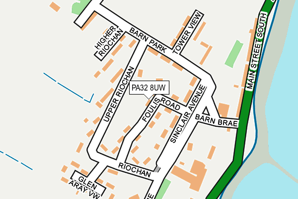 PA32 8UW map - OS OpenMap – Local (Ordnance Survey) PA32 8UW map - OS OpenMap – Local (Ordnance Survey)