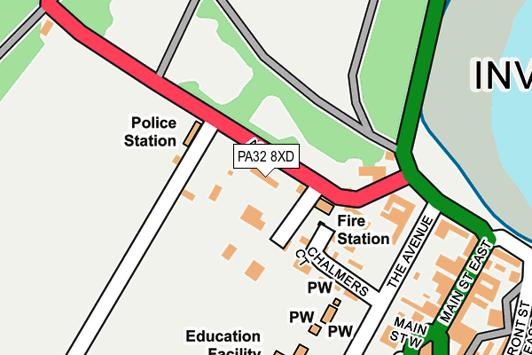 PA32 8XD map - OS OpenMap – Local (Ordnance Survey) PA32 8XD map - OS OpenMap – Local (Ordnance Survey)