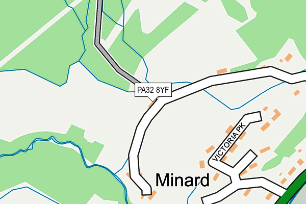 PA32 8YF map - OS OpenMap – Local (Ordnance Survey)