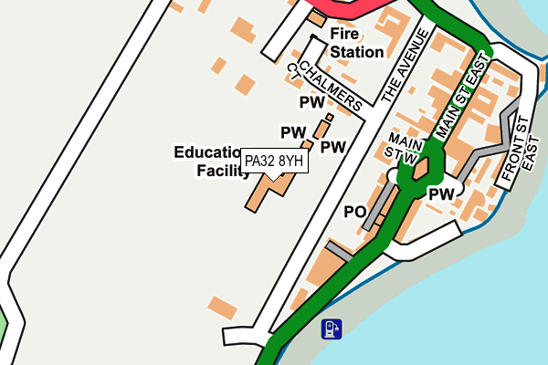 PA32 8YH map - OS OpenMap – Local (Ordnance Survey) PA32 8YH map - OS OpenMap – Local (Ordnance Survey)