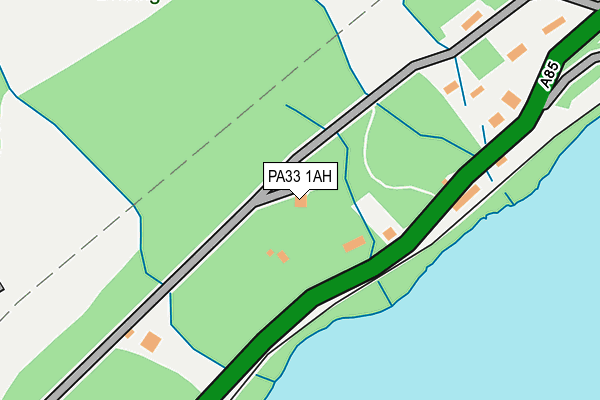 PA33 1AH map - OS OpenMap – Local (Ordnance Survey) PA33 1AH map - OS OpenMap – Local (Ordnance Survey)