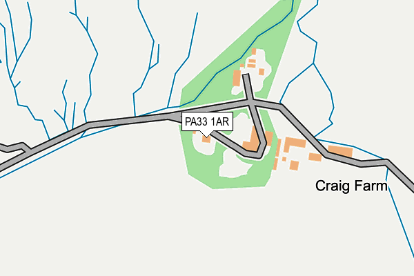 PA33 1AR map - OS OpenMap – Local (Ordnance Survey) PA33 1AR map - OS OpenMap – Local (Ordnance Survey)