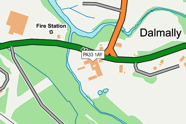 PA33 1AY map - OS OpenMap – Local (Ordnance Survey) PA33 1AY map - OS OpenMap – Local (Ordnance Survey)