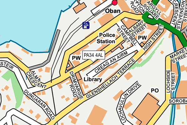 PA34 4AL map - OS OpenMap – Local (Ordnance Survey) PA34 4AL map - OS OpenMap – Local (Ordnance Survey)