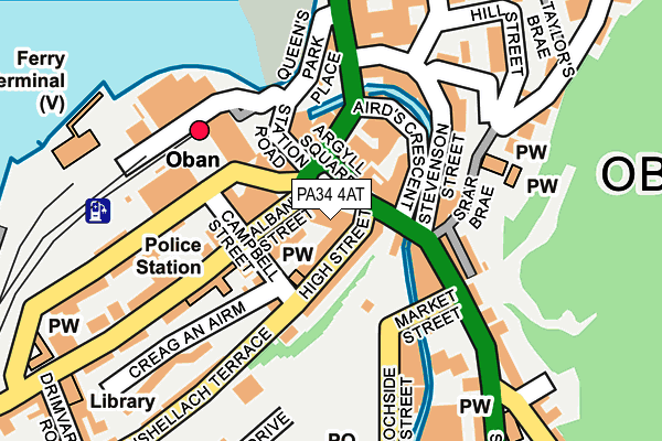 PA34 4AT map - OS OpenMap – Local (Ordnance Survey) PA34 4AT map - OS OpenMap – Local (Ordnance Survey)