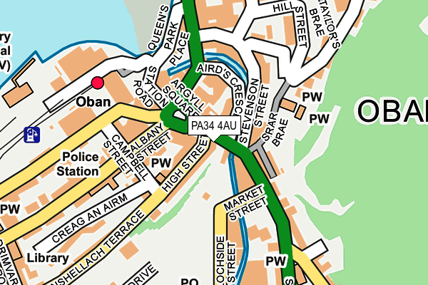 PA34 4AU map - OS OpenMap – Local (Ordnance Survey) PA34 4AU map - OS OpenMap – Local (Ordnance Survey)