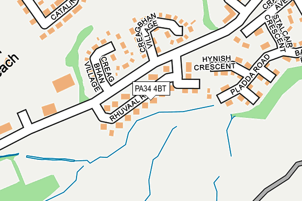 PA34 4BT map - OS OpenMap – Local (Ordnance Survey) PA34 4BT map - OS OpenMap – Local (Ordnance Survey)