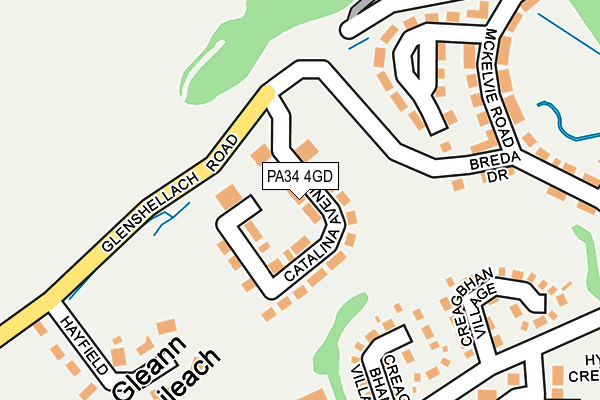 PA34 4GD map - OS OpenMap – Local (Ordnance Survey) PA34 4GD map - OS OpenMap – Local (Ordnance Survey)
