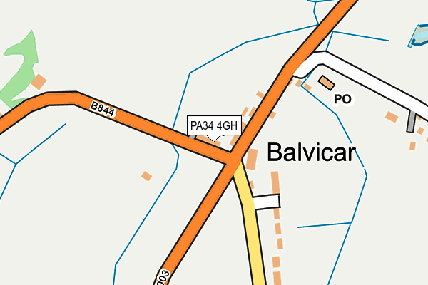 PA34 4GH map - OS OpenMap – Local (Ordnance Survey) PA34 4GH map - OS OpenMap – Local (Ordnance Survey)