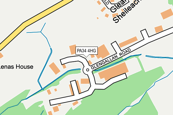 PA34 4HG map - OS OpenMap – Local (Ordnance Survey) PA34 4HG map - OS OpenMap – Local (Ordnance Survey)