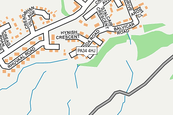 PA34 4HJ map - OS OpenMap – Local (Ordnance Survey) PA34 4HJ map - OS OpenMap – Local (Ordnance Survey)
