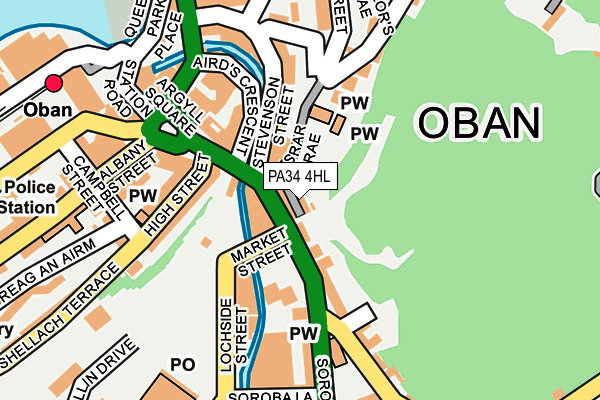 PA34 4HL map - OS OpenMap – Local (Ordnance Survey) PA34 4HL map - OS OpenMap – Local (Ordnance Survey)