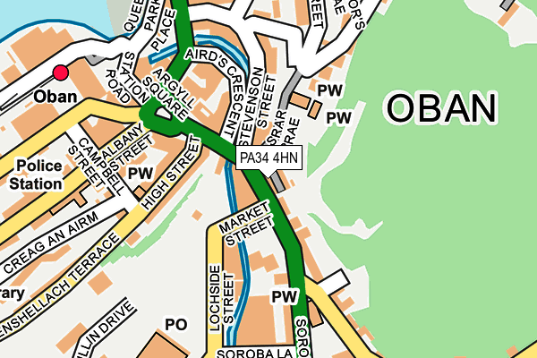 PA34 4HN map - OS OpenMap – Local (Ordnance Survey) PA34 4HN map - OS OpenMap – Local (Ordnance Survey)