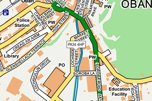 PA34 4HP map - OS OpenMap – Local (Ordnance Survey) PA34 4HP map - OS OpenMap – Local (Ordnance Survey)