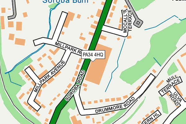 PA34 4HQ map - OS OpenMap – Local (Ordnance Survey) PA34 4HQ map - OS OpenMap – Local (Ordnance Survey)