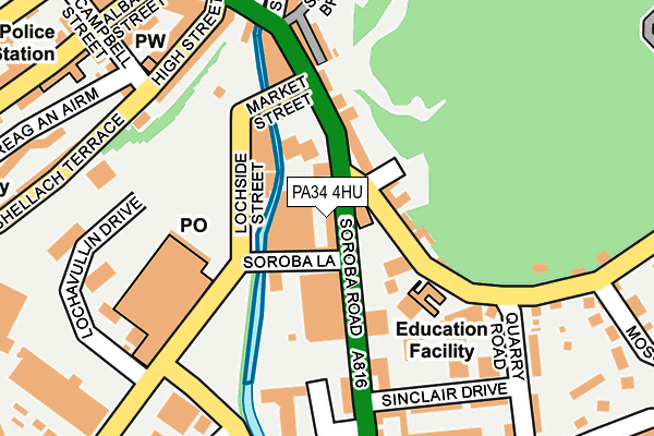 PA34 4HU map - OS OpenMap – Local (Ordnance Survey) PA34 4HU map - OS OpenMap – Local (Ordnance Survey)