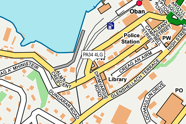 PA34 4LG map - OS OpenMap – Local (Ordnance Survey) PA34 4LG map - OS OpenMap – Local (Ordnance Survey)