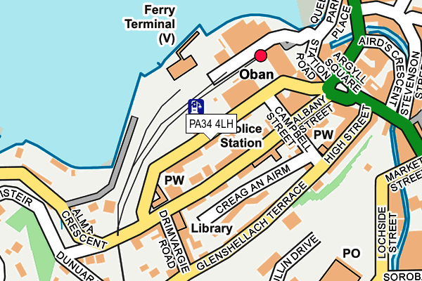 PA34 4LH map - OS OpenMap – Local (Ordnance Survey) PA34 4LH map - OS OpenMap – Local (Ordnance Survey)