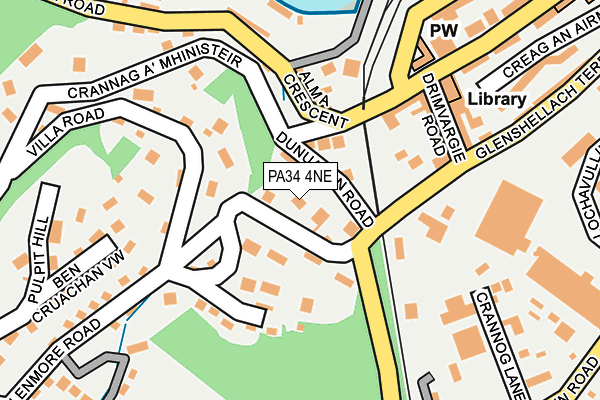 PA34 4NE map - OS OpenMap – Local (Ordnance Survey) PA34 4NE map - OS OpenMap – Local (Ordnance Survey)
