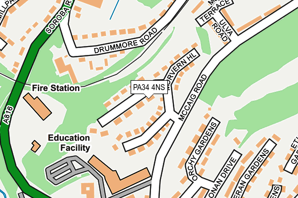 PA34 4NS map - OS OpenMap – Local (Ordnance Survey) PA34 4NS map - OS OpenMap – Local (Ordnance Survey)