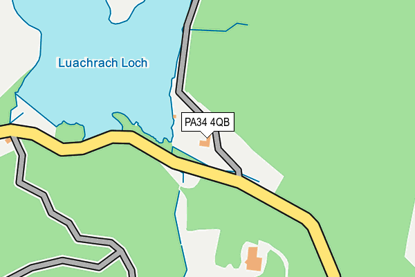 PA34 4QB map - OS OpenMap – Local (Ordnance Survey) PA34 4QB map - OS OpenMap – Local (Ordnance Survey)