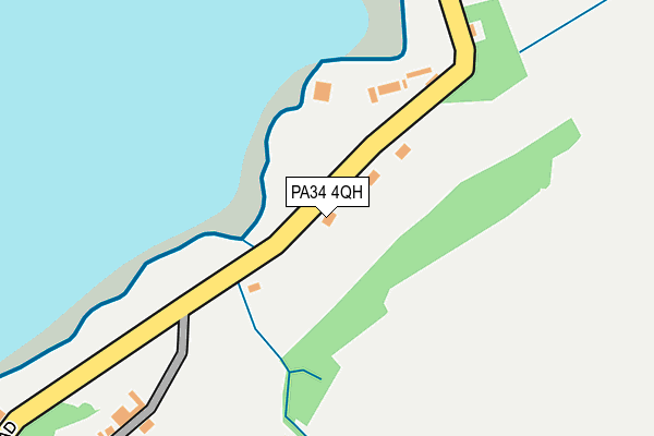 PA34 4QH map - OS OpenMap – Local (Ordnance Survey) PA34 4QH map - OS OpenMap – Local (Ordnance Survey)