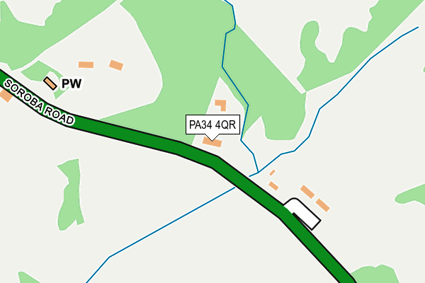 PA34 4QR map - OS OpenMap – Local (Ordnance Survey) PA34 4QR map - OS OpenMap – Local (Ordnance Survey)