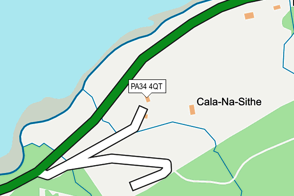 PA34 4QT map - OS OpenMap – Local (Ordnance Survey) PA34 4QT map - OS OpenMap – Local (Ordnance Survey)