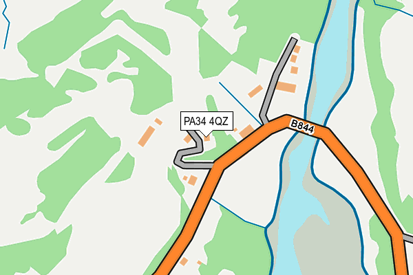 PA34 4QZ map - OS OpenMap – Local (Ordnance Survey) PA34 4QZ map - OS OpenMap – Local (Ordnance Survey)