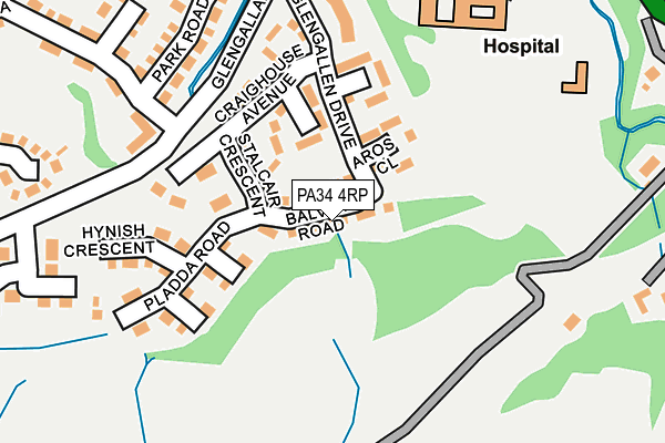 PA34 4RP map - OS OpenMap – Local (Ordnance Survey) PA34 4RP map - OS OpenMap – Local (Ordnance Survey)