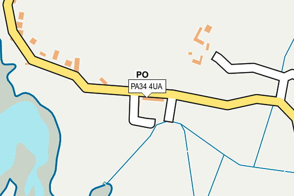 PA34 4UA map - OS OpenMap – Local (Ordnance Survey) PA34 4UA map - OS OpenMap – Local (Ordnance Survey)