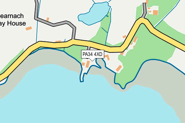 PA34 4XD map - OS OpenMap – Local (Ordnance Survey) PA34 4XD map - OS OpenMap – Local (Ordnance Survey)