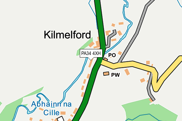 PA34 4XH map - OS OpenMap – Local (Ordnance Survey)