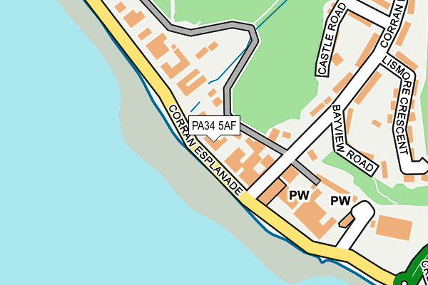 PA34 5AF map - OS OpenMap – Local (Ordnance Survey) PA34 5AF map - OS OpenMap – Local (Ordnance Survey)