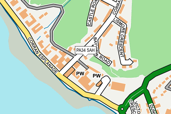 PA34 5AH map - OS OpenMap – Local (Ordnance Survey) PA34 5AH map - OS OpenMap – Local (Ordnance Survey)